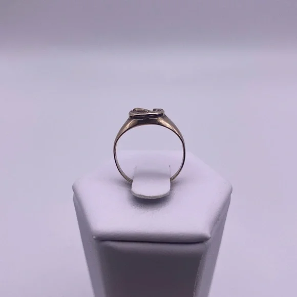 10k yellow gold Horseshoe ring - Picture 5 of 11